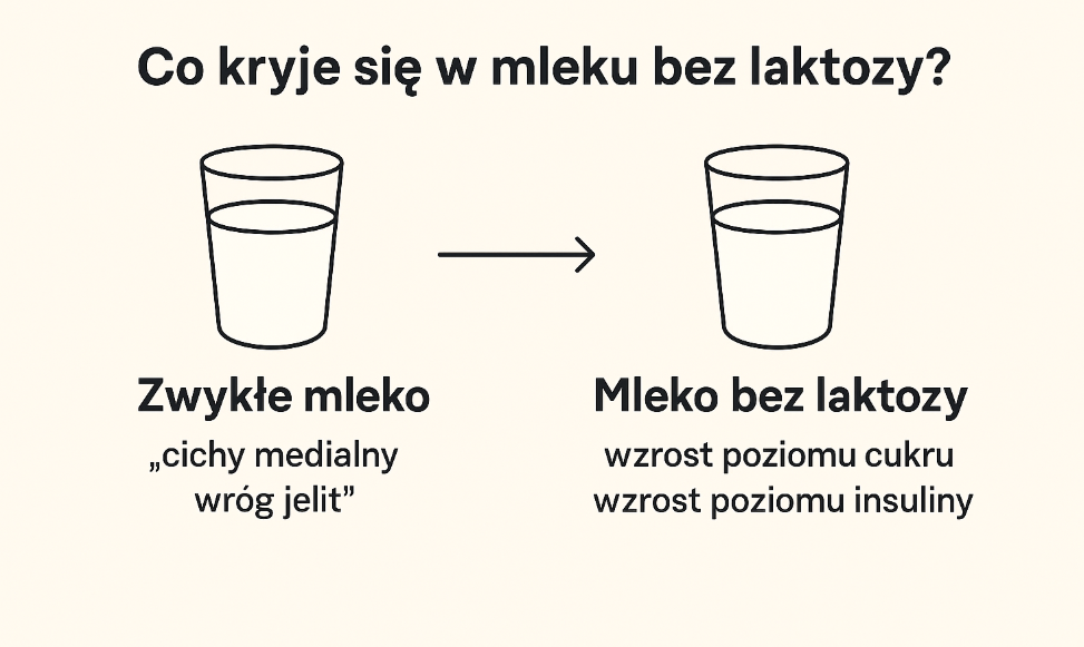 Kawa z mlekiem bez laktozy – na zdrowie? Albo i nie…